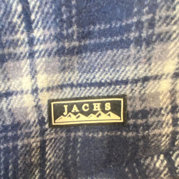 Jachs New York Blue Plaid Quilted flannel Jacket Button-Up Outerwear Mens SZ M - Picture 6 of 11